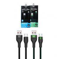 ENERGY WC05-Micro USB  ชาร์จเร็ว 3.1A (สายกลมถัก-แข็งแรงทนทาน) *ชาร์จเร็วปล่อยกระแสไฟสูงสุด 3.1A *สายทองแดงด้านในขนาดใหญ่พิเศษ ทำให้สามารถชาร์จไฟได้เร็วขึ้น หรือ ซิงค์เพื่อโอนถ่ายข้อมูล