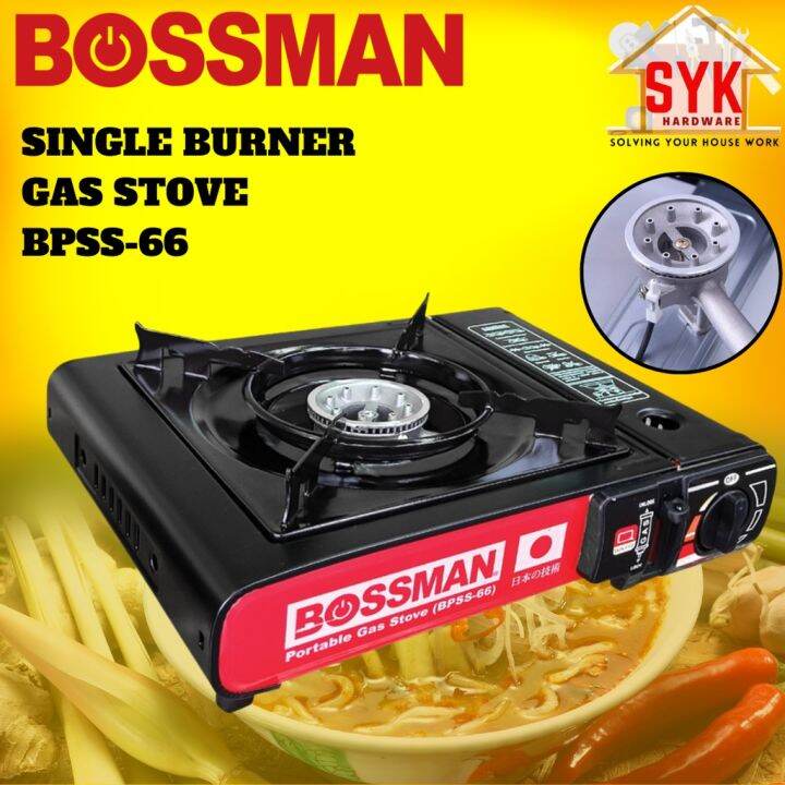 SYK Bossman BPSS66 Portable Gas Stove Single Burner Butane Gas Stove