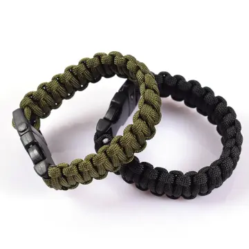 Outdoor Paracord Bracelet with Whistle Buckle Compass Flint Fire Starter   Buy Online in South Africa  takealotcom
