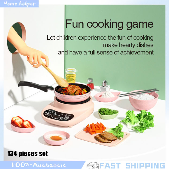 Real Mini Cooking Set For Kids Kitchen Set Toys for Kids Girls Kitchen ...