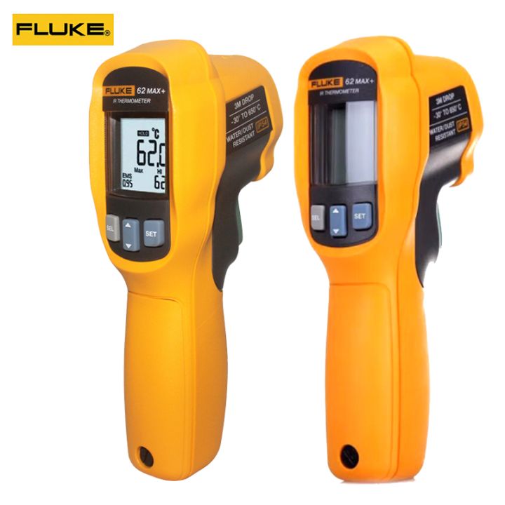 Fluke 62 MAX Plus 62 MAX Mini Infrared Thermometer Non-contact Handheld  Digital Laser High-precision Temperature Measuring Gun