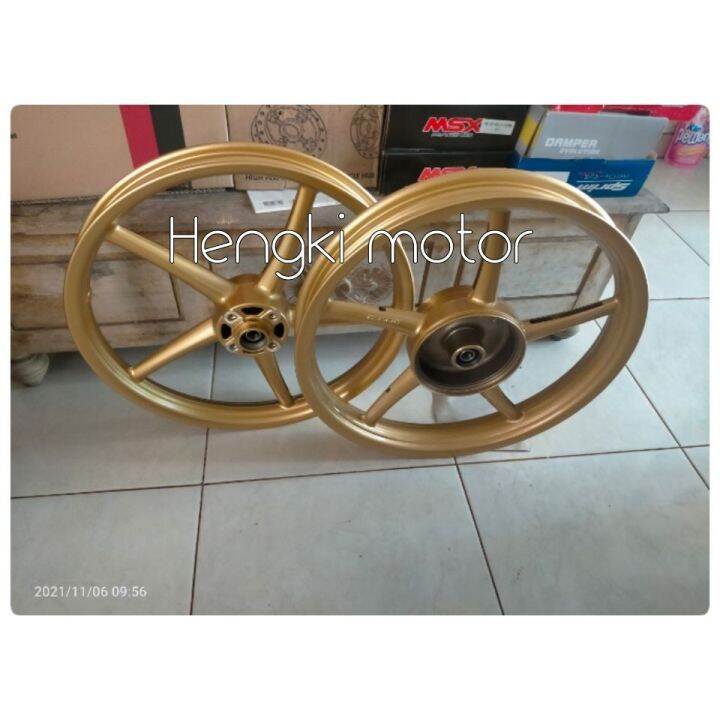 Velg Racing Rx King Palang Sanca Copy Rcb Ring Uk Warna Gold Lazada Indonesia