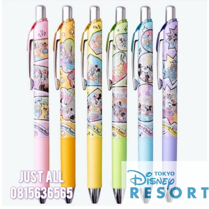 disney-resort-pentel-energel-ปากกาหมึกเจลสีดำ0-5mm