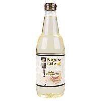 (Nature Life Cooking Coconut Oil) 1000 ML. เนเจอร์ น้ำมันมะพร้าวสำหรับปรุงอาหาร ใช้แทนน้ำมันพืชทั่วไปไ้เลย และปลอดภัยสำหรับอาหารที่ต้องผ่านความร้อนสูง ด