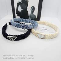 PRADA RE-NYLON HEADBAND ที่คาดผมปราด้า งานผ้าไนลอน  ติดเพลทโลโก้ งานสวยมาก ราคาย่อมเยา ภาพถ่ายสินค้าจริง ของทางร้าน