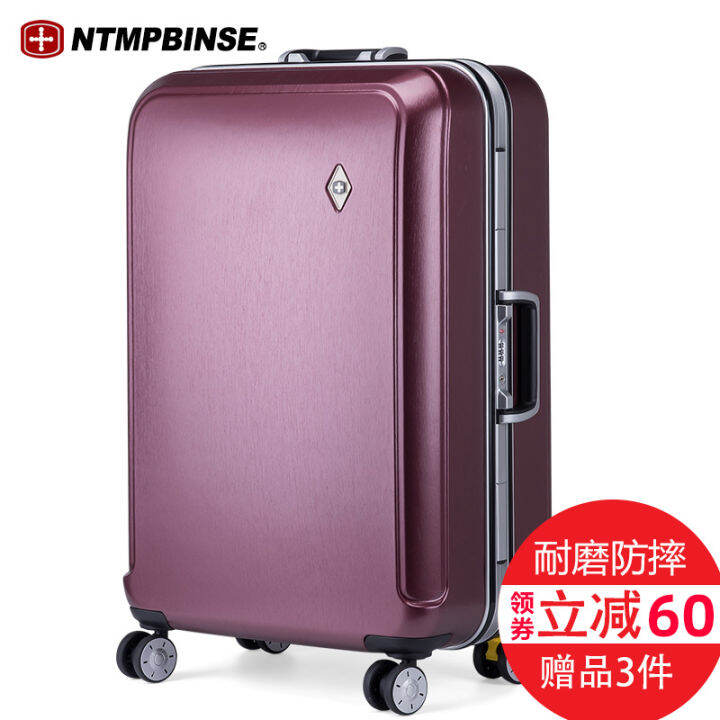 Swiss Army Knife Luggage Female Universal Wheel Trolley Case Male Password Suitcase Aluminum