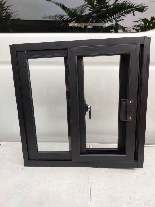 50cm × 50cm sliding window with screen matte gray | Lazada PH
