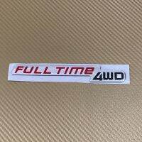 โลโก้* FULL TIME 4WD งานเรชิ่น  ติดท้าย Toyota Fortuner ขนาด*16.5cm