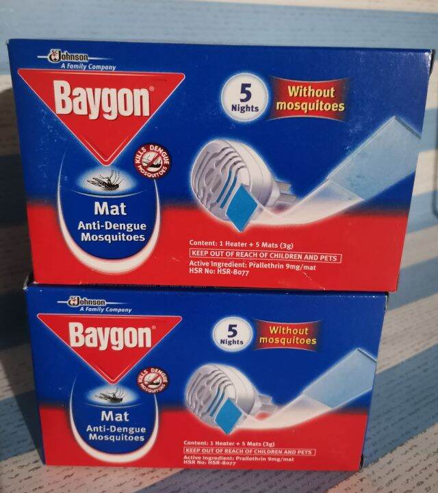 BAYGON MAT AntiDengue Mosquitoes with 5 Mats Lazada PH