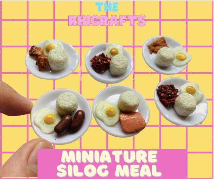 The rhicrafts Filipino food silog miniature doll accessories | Lazada PH