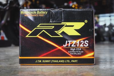 RR BATTERY JTZ12S แบตเตอรี่ 12V 11.2AH สำหรับรถจักรยานยนต์หลายรุ่น มีรับประกัน 6 เดือน ลูกละ 1,090฿