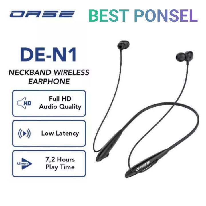 Oase Headset Bluetooth Neckband Wireless Earphone HD Audio Lazada