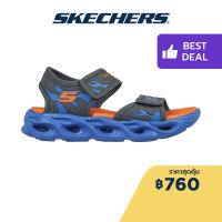 Skechers สเก็ตเชอร์ส รองเท้าแตะเด็กผู้ชาย Boys S-Lights Thermo-Splash Heat Tide Sandals - 400102L-CCBL Lights, Lightweight