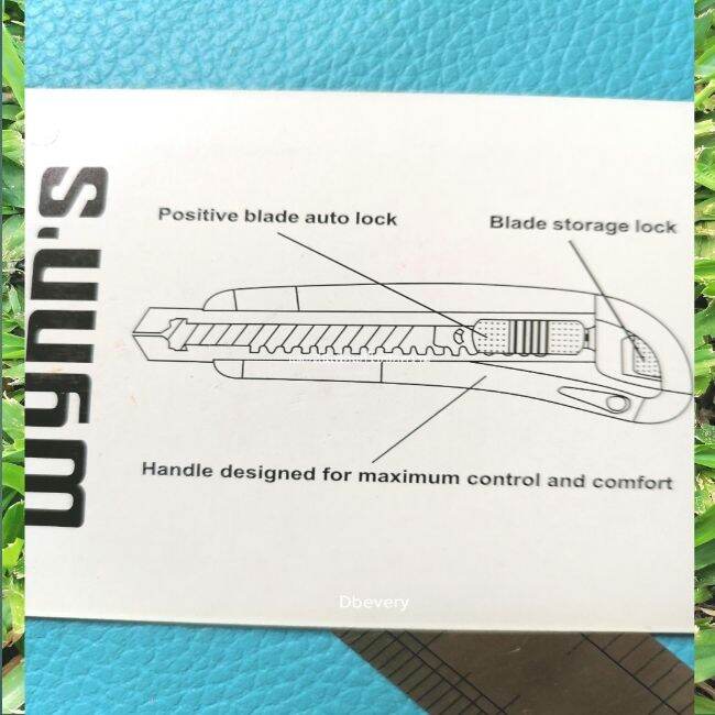 แท้wynnsมีดคัตเตอร์-คัตเตอร์-มีดตัด-มีดกรีด-มีใบมีดสำรองในตัว-คมดี-ใช้ดี-ใช้ทน
