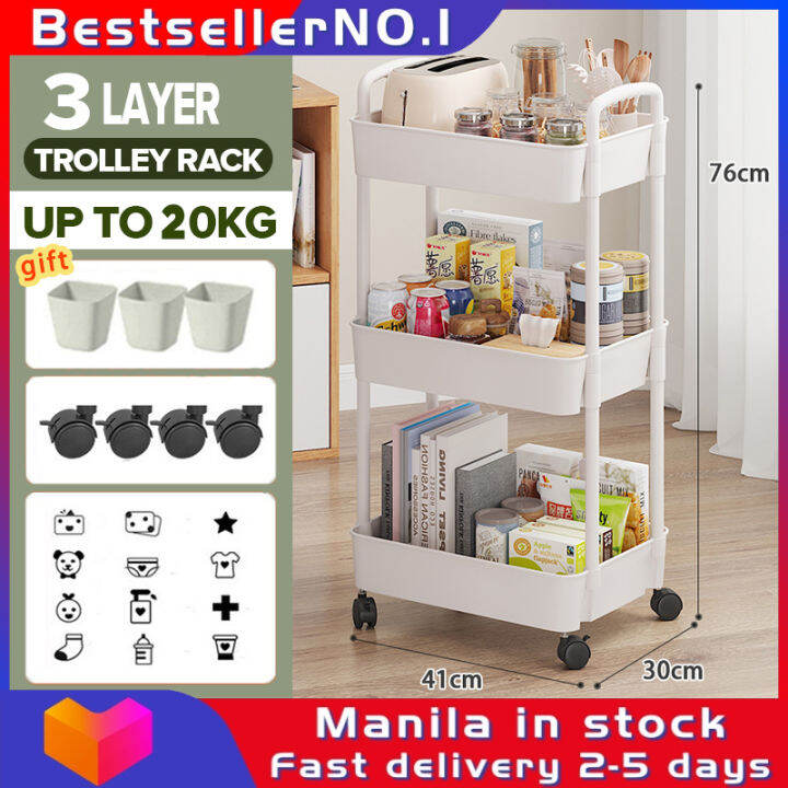 Bestseller 3 Tier Trolley Cart Organizer For Baby Organizer Storage ...