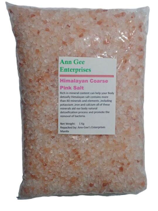 Authentic Himalayan Coarse Pink Salt 1 kg Lazada PH
