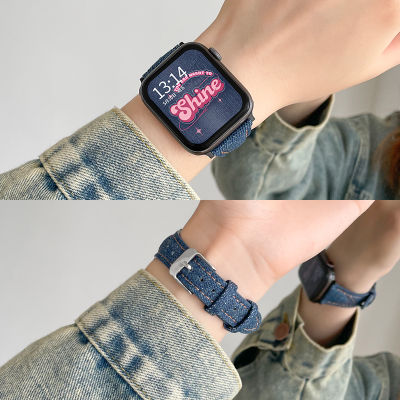 Psnld สายนาฬิกาเหมาะสำหรับ Apple iwatch8/7/6/5/SE2สายนาฬิกา applewatch รุ่นที่8สายนาฬิกาหนังนิ่มแบบหนังแท้ไอเดียสร้างสรรค์สำหรับ s8s7s6s5 iphonewatch watchse