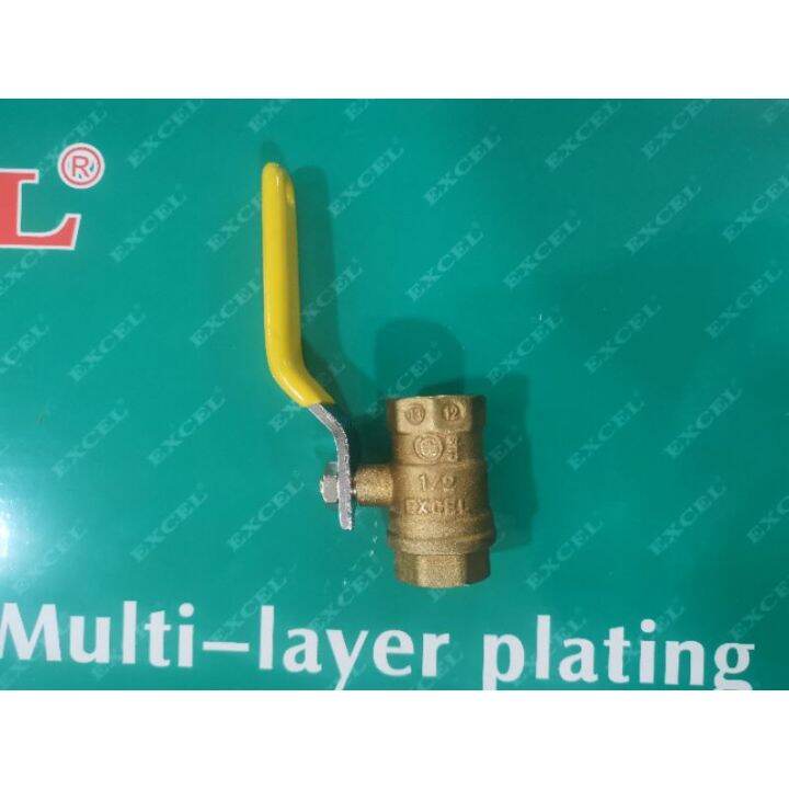 Excel Brass ball valve 1/2 kitz Lazada PH