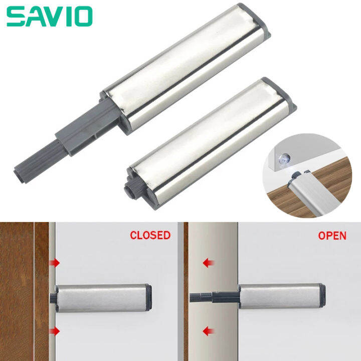 SAVIO Door Stopper Cabinet Catches Stainless Steel Push to Open Touch ...