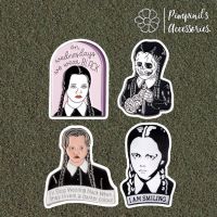 ʕ •ᴥ•ʔ ✿ พร้อมส่ง : เข็มกลัดเซ็ทมอร์ทิเชีย เวนส์เดย์ แอดดัมส์แฟมิลี่ | Morticia Wednesday Addams Family Enamel Brooch Pin Set.