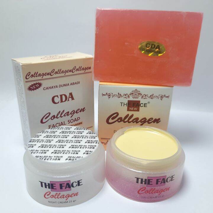 PAKET CREAM COLLAGEN THE FACE+SABUN CDA COLLAGEN BPOM Lazada Indonesia