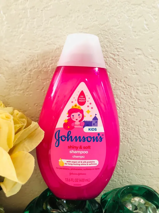 Johnson’s Baby Shiny & Soft Kids’ Shampoo With Argan Oil 13.6floz/400ml ...