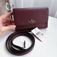 Brynn Small Flap Deep Berry Crossbody Saffiano K4804