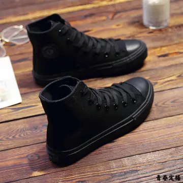 Pure black deals casual shoes