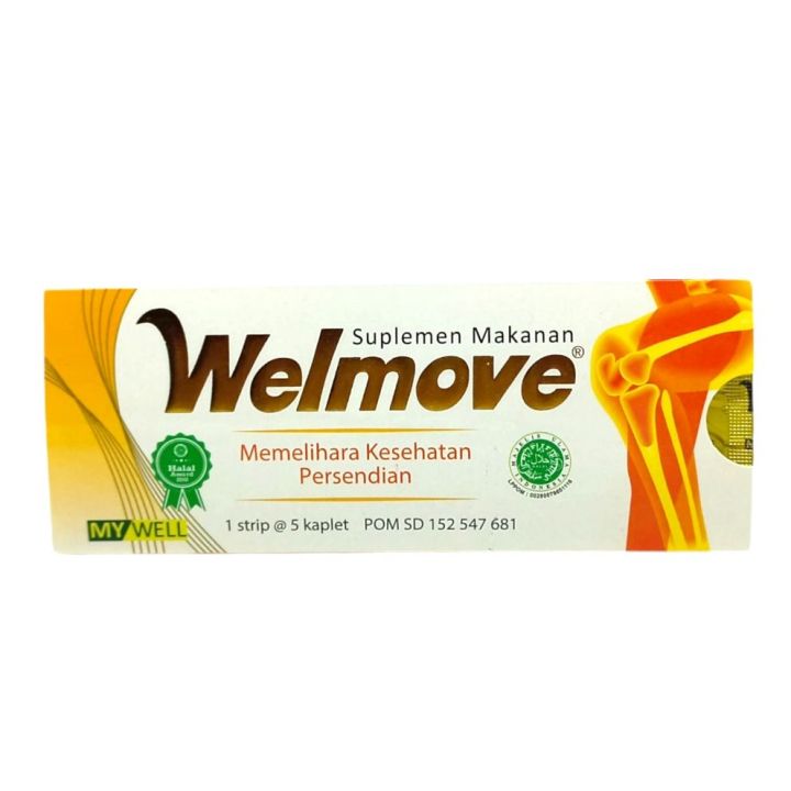 Vitamin Sendi Wellmove Lutut Suplemen Makanan Isi 5 Kaplet Lazada Indonesia 1609