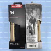 ยางนอก ยางนอกเสือหมอบ Bontrager R4 320 ขนาด 700*25c ยางพับ ขอบสีครีม