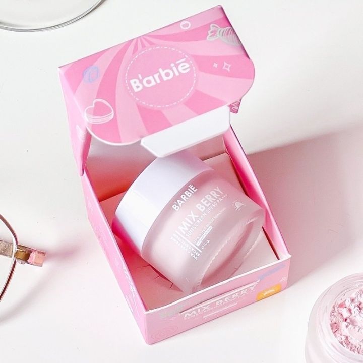 กันแดดบาบี้-แพคเก็จใหม่-barbie-mix-berry-sunscreen-10-กรัม