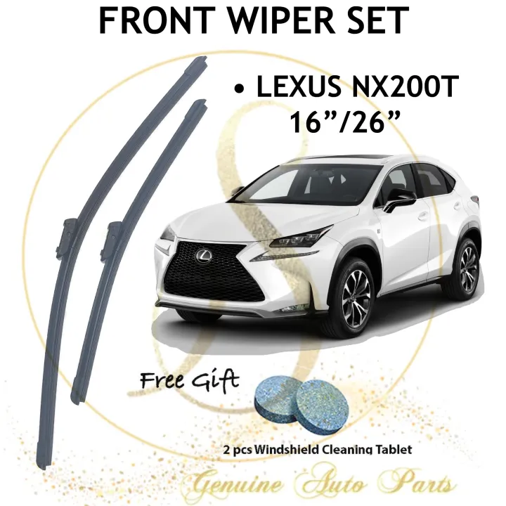 LEXUS NX200T NX200 JAPAN TECHNOLOGY WIPER BLADE SET 16”/26” FREE