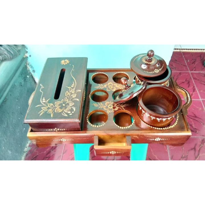 Tempat Tisu Toples Aqua Dari Bahan Kayu Berat 2 Kg Lazada Indonesia 4795