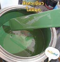 สีเทาเขียว ใช้พ่นสีรถได้ทุกชนิด เนื้อเยอะ พ่นง่าย ใช้กาพ่น