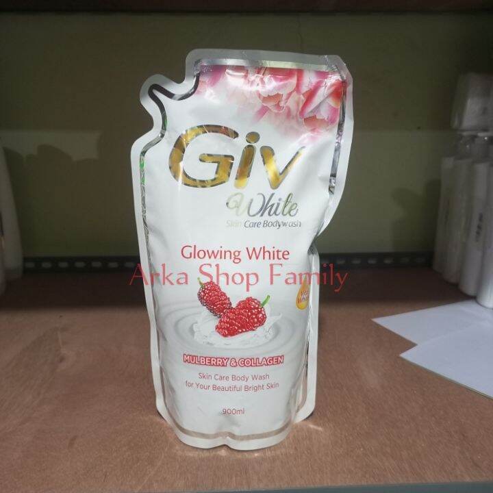 Giv Sabun Mandi Cair Glowing White Mulberry Collagen Pouch Refill Ml Bodywash Lazada Indonesia