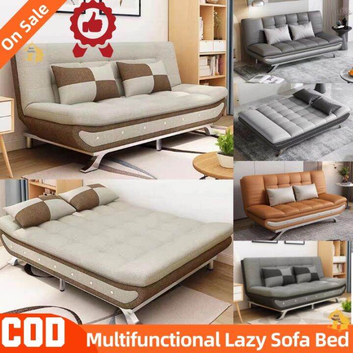 Sofa Bed Foldable Big size Multifunctional folding fabric sofa Nordic