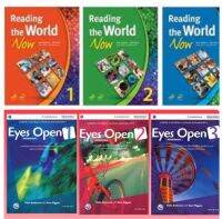 ของใหม่ ตำหนิขอบแต้มแดง หนังสือเรียน (พว.) Reading the world now 1-3 / Eyes Open 1-3 ม4-6