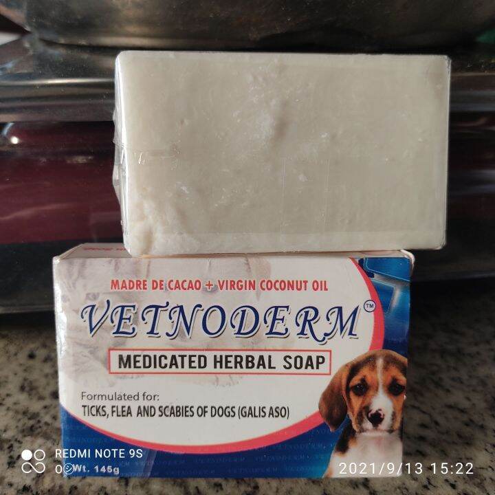 VETNODERM soap (145g) medicated herbal soap,, formulated for ticks