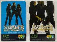 เชตภาพยนต์เรื่อง Charlies Angels มี 2 แผ่น บัตรโทรศัพท์เติมเงินปี 2005 ราคา 300 บาทใช้แล้ว One-2-call