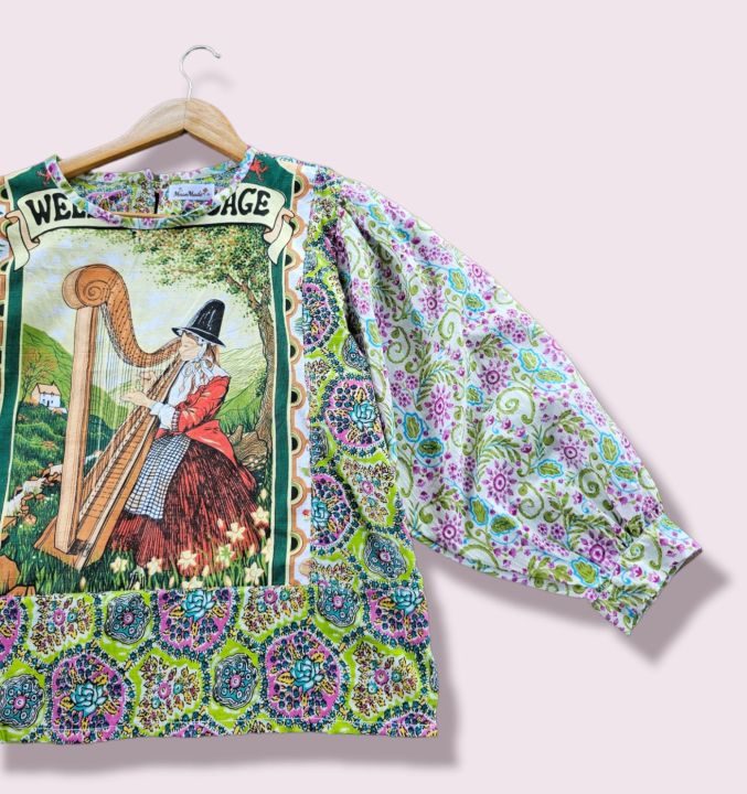 เสื้อสวย-รีเมคผ้าปฏิทินวินเทจ-vintage-bohemian