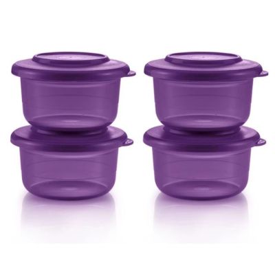 Tupperware Purple Royale Petit Serving Bowl 150ml ถ้วยทัพเพอร์แวร์พร้อมฝาปิด (ขายแยกใบ) ขนาดเล็ก สีม่วงสวย