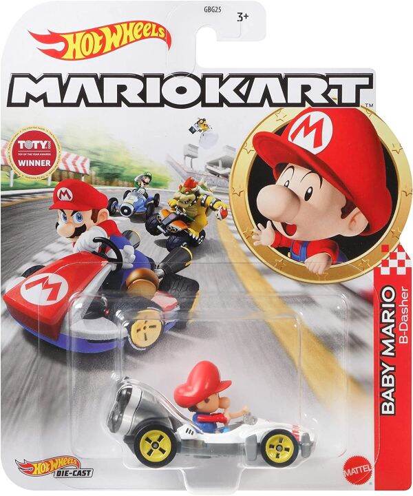 มีของในสต็อก-hot-wheels-อเมริกา-ล้อร้อน-mario-kart-ซีรีส์-super-mari-รถเล็ก