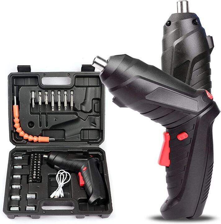 Electric 48 PCS Tool Screwdriver Cordless Drill Mini Wireless Power