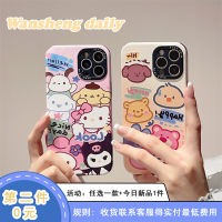 Play Sheng แบรนด์ยอดนิยมการ์ตูนน่ารักญี่ปุ่นภาพสีน้ำมันอะนิเมะ iphone14promax iPhone 13เคสโทรศัพท์มือถือ11ใหม่14pro หญิง12คลุมทั้งหมด14PM ลายหนังซิลิโคนสร้างสรรค์คู่รักเคสกันกระแทก