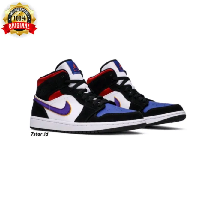 Sepatu Basket Nike Air Jordan 1 Mid Lakers Top 3 Original Lazada Indonesia