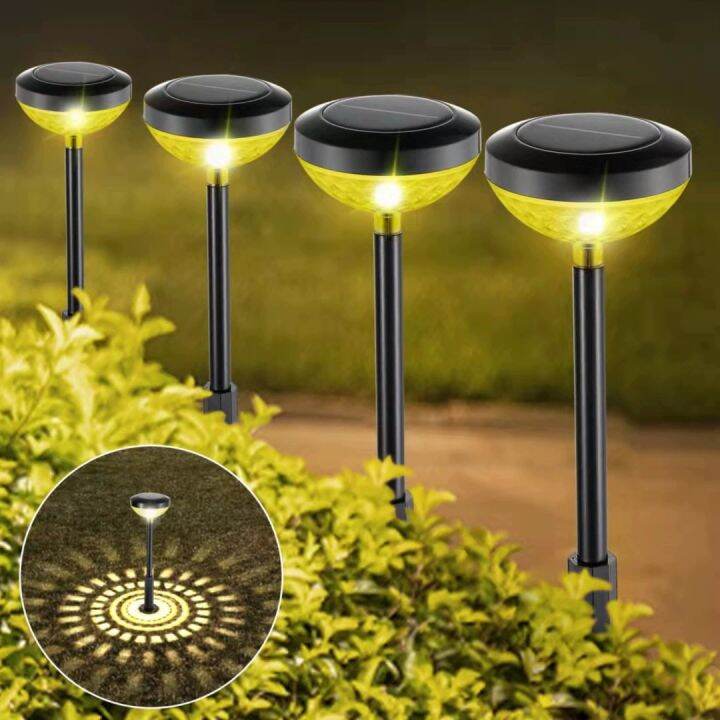 LED Solar Lights Outdoor Garden Lighting RGB Color Changing Pathway Lawn Lamp Yard Landscape