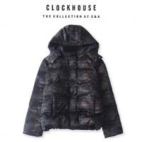 เสื้อกันหนาว บอมเบอร์ bomber หมวกฮู้ด ☢️แบรนด์✨CLOCKHOUSE✨ by C&amp;A✨แท้?% (wY838) Padeded puffer jacket