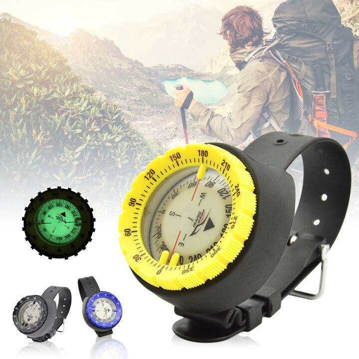 Gb 50m Underwater Wrist Compass Balanced Dive Compass Waterproof