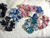 ยางมัดผมผ้าพลีท Scrunchie Handmade ผ้าไฮเกรด มัดผมไม่เจ็บหนังศรีษะ