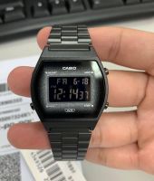 CASIO B-640WBG คาสิโอ นาฬิกาหญิง ดิจิตอล สายสแตนเลสรมดำ กันน้ำ ของแท้รับประกันศูนย์